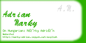 adrian marky business card